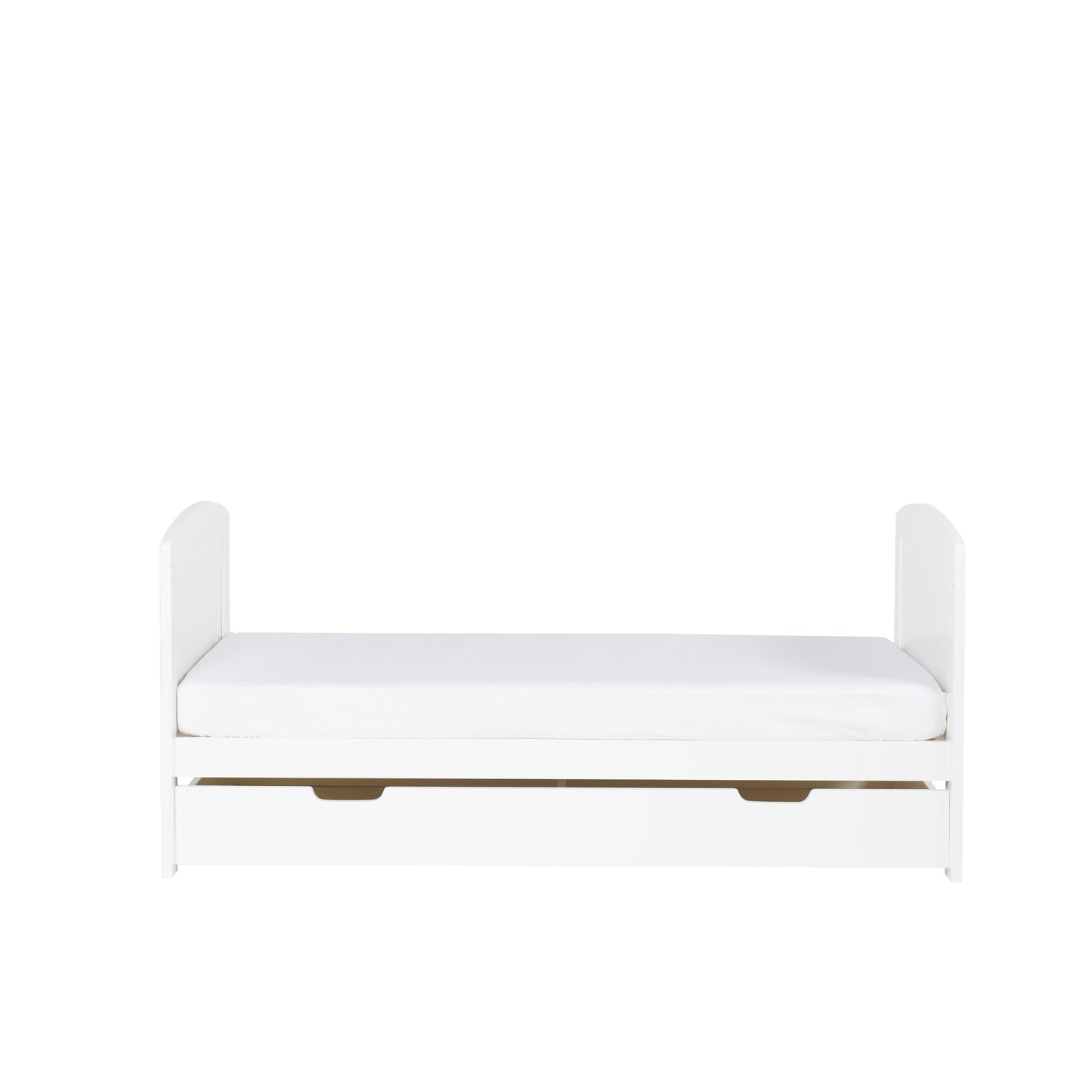 Ickle Bubba Coleby Scandi Classic Cot Bed White and Under Drawer