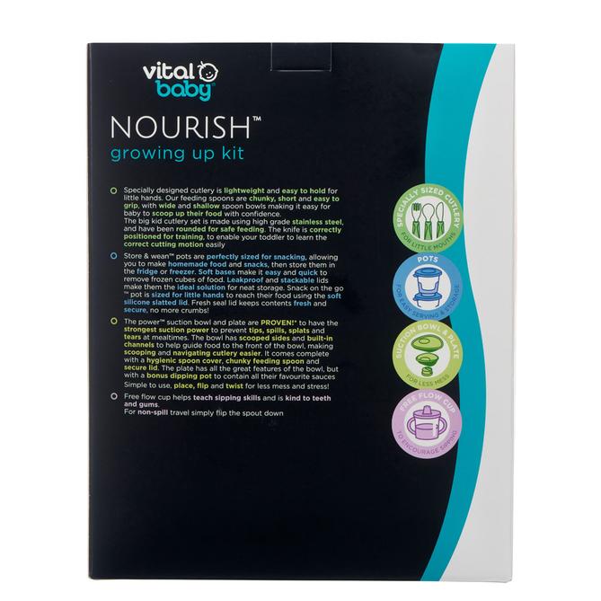 Nourish Growing Up Kit 2 Colours Weaning Bowl