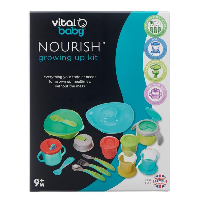 Nourish Growing Up Kit 2 Colours Weaning Bowl