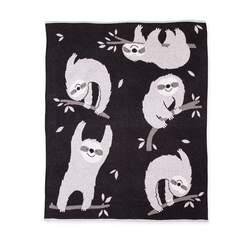 Bizzi Growin Baby Blanket Slothtastic