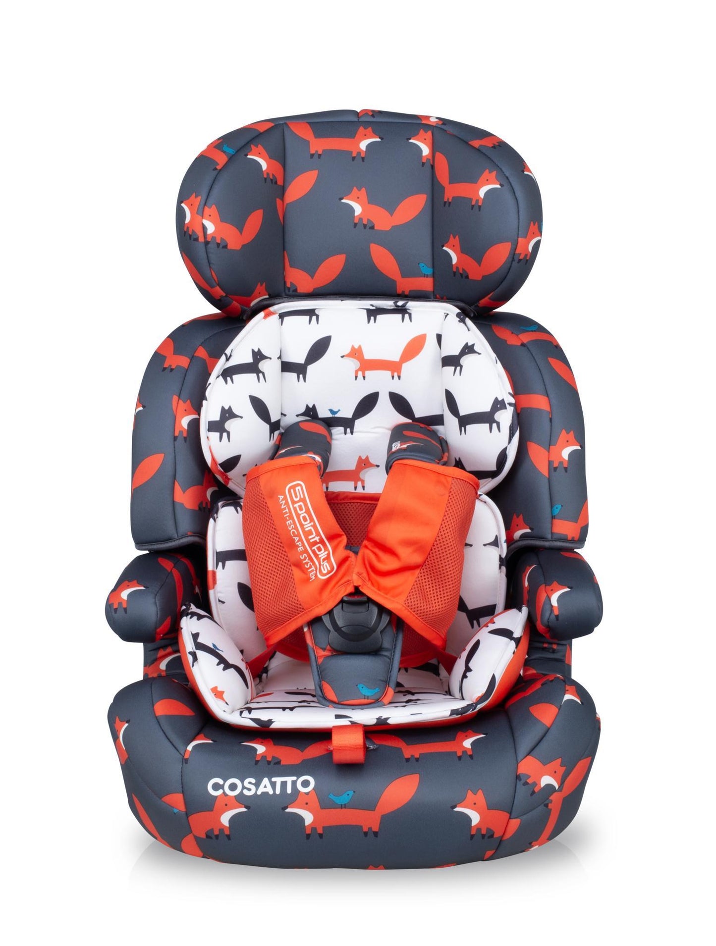 Zoomi Group 123 Car Seat Charcoal Mister Fox