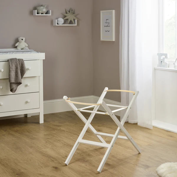 Clair-de-lune Self Assembly Wooden Folding Moses Basket Stand 3 Colours