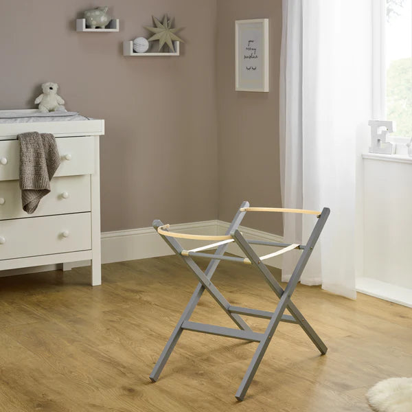 Clair-de-lune Self Assembly Wooden Folding Moses Basket Stand 3 Colours