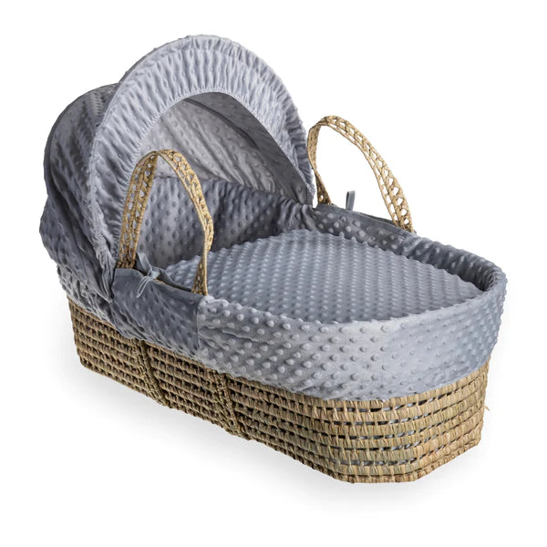 Clair-de-lune Dimple Palm Moses Basket Grey