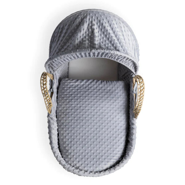 Clair-de-lune Dimple Palm Moses Basket Grey