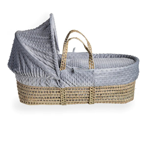 Clair-de-lune Dimple Palm Moses Basket Grey