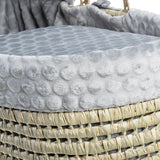 Clair-de-lune Marshmallow Palm Moses Basket 4 Colours