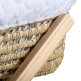 Clair-de-lune Marshmallow Palm Moses Basket 4 Colours