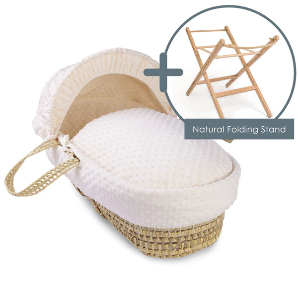Clair-de-lune Dimple Palm Moses Basket Cream