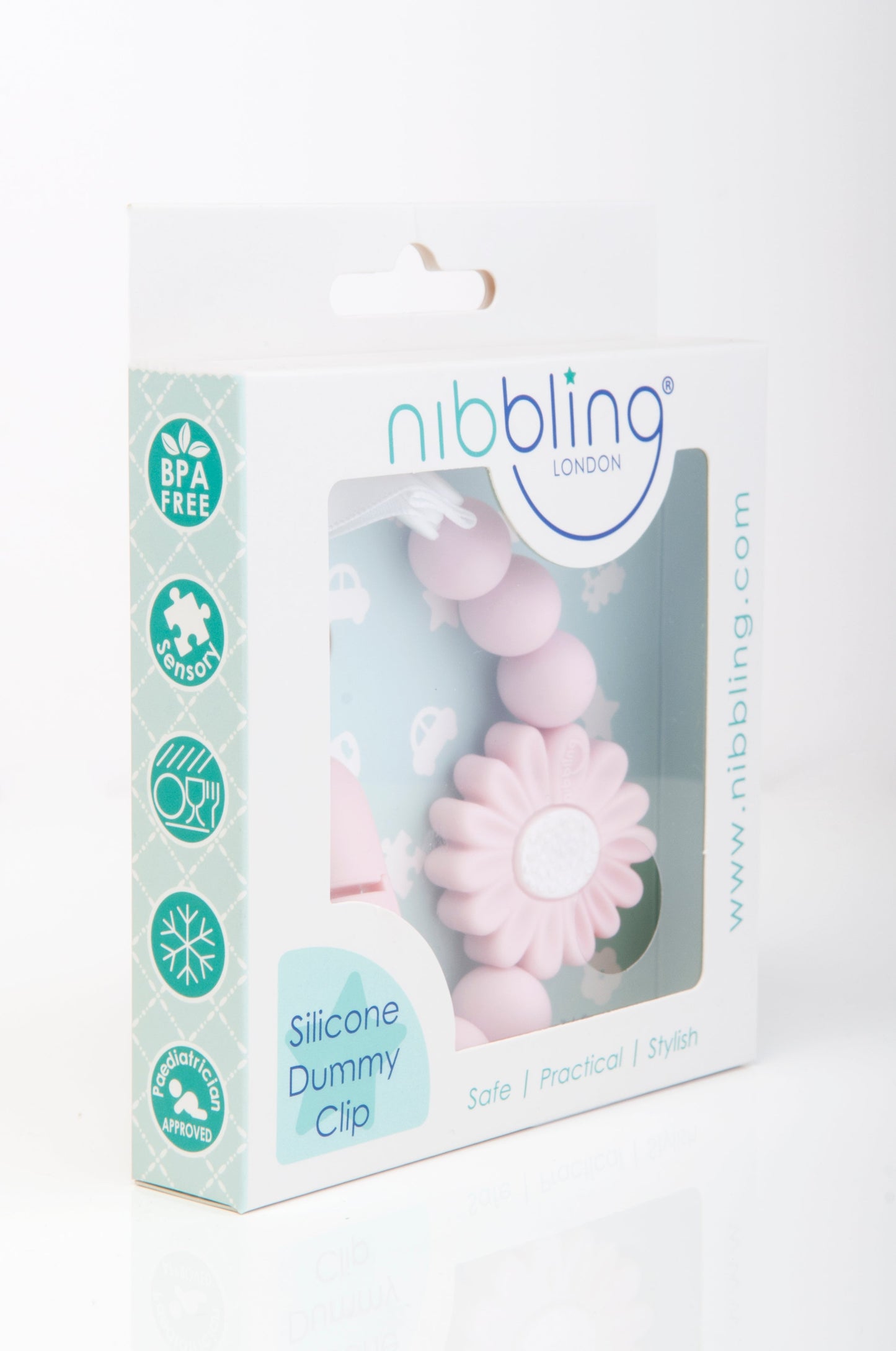 Petal Dummy Clip Pink Feeding