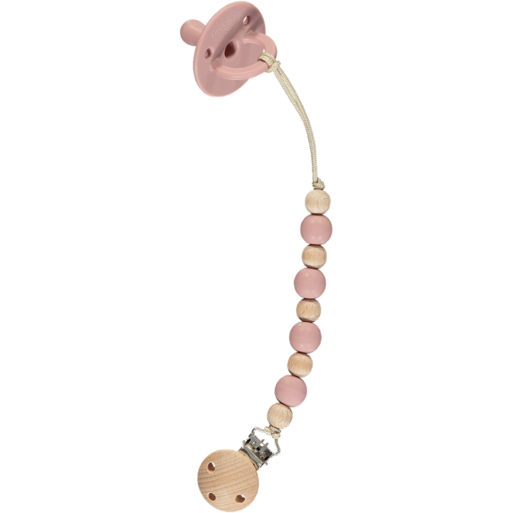 Earth Dummy Clip - 2 Colours Blush Pink Feeding