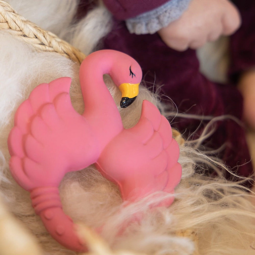 Natruba Flamingo Teether - Pink Feeding