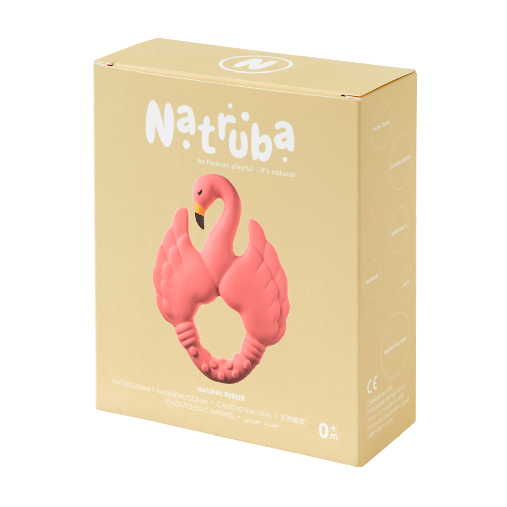 Natruba Flamingo Teether - Pink Feeding