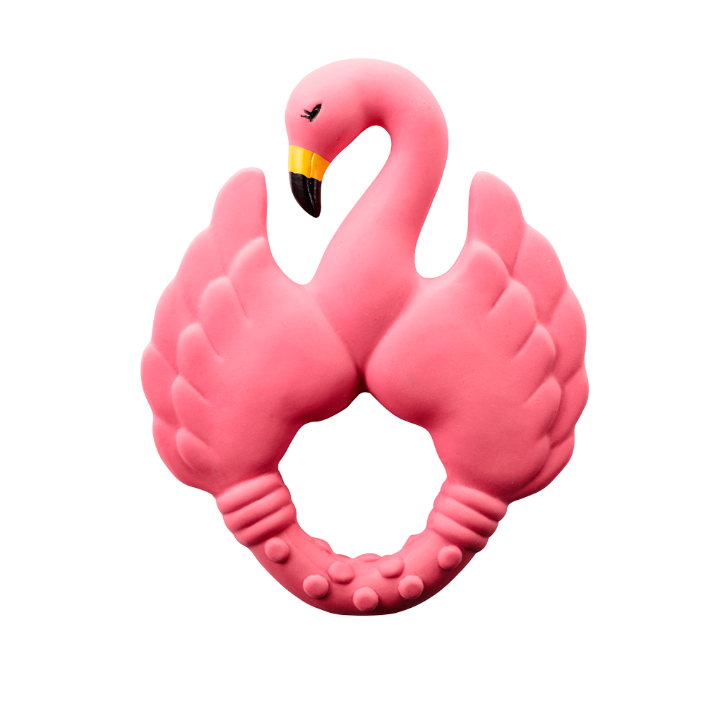 Natruba Flamingo Teether - Pink Feeding