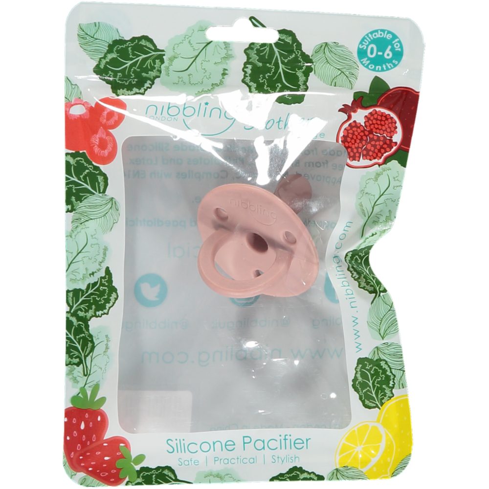 Nibbling Silicone Soother Size 1 - Mauve Feeding
