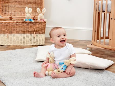 Rainbow Design Peter Rabbit & Flopsy Bunny Bean Rattles