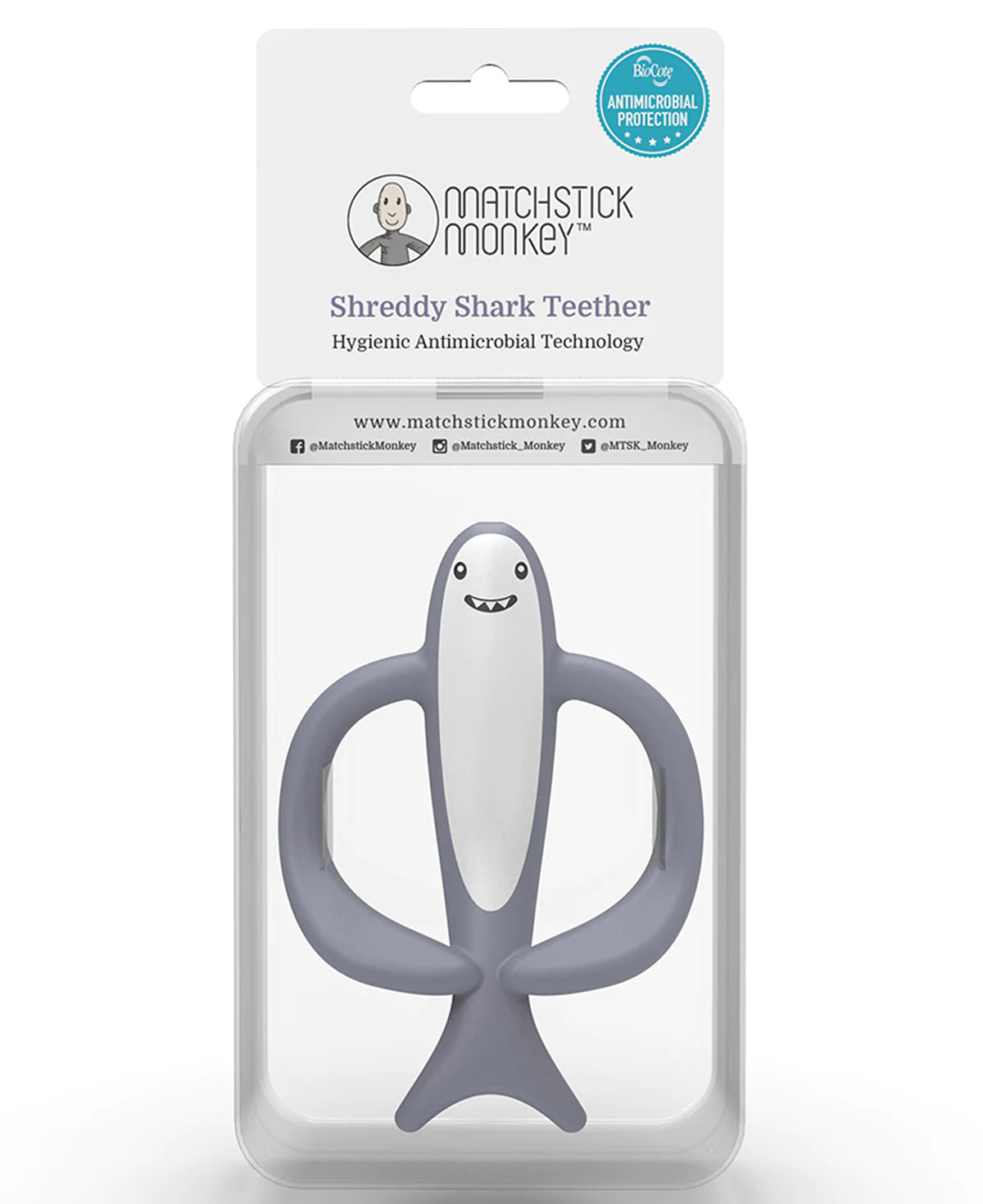 Matchstick Monkey Shreddy Shark Teether
