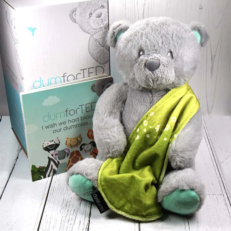 Dumforted teddy with book