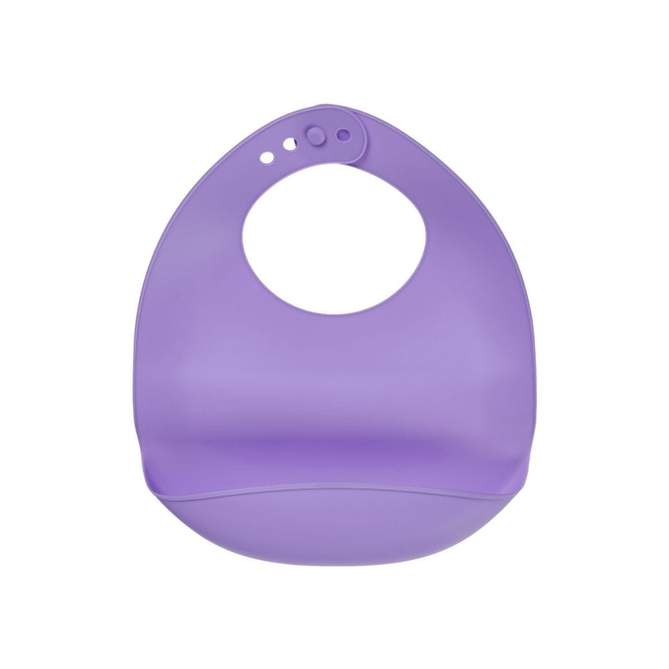 Nourish Mess Catcher Bib 2 Colours Purple - Fizz Feeding