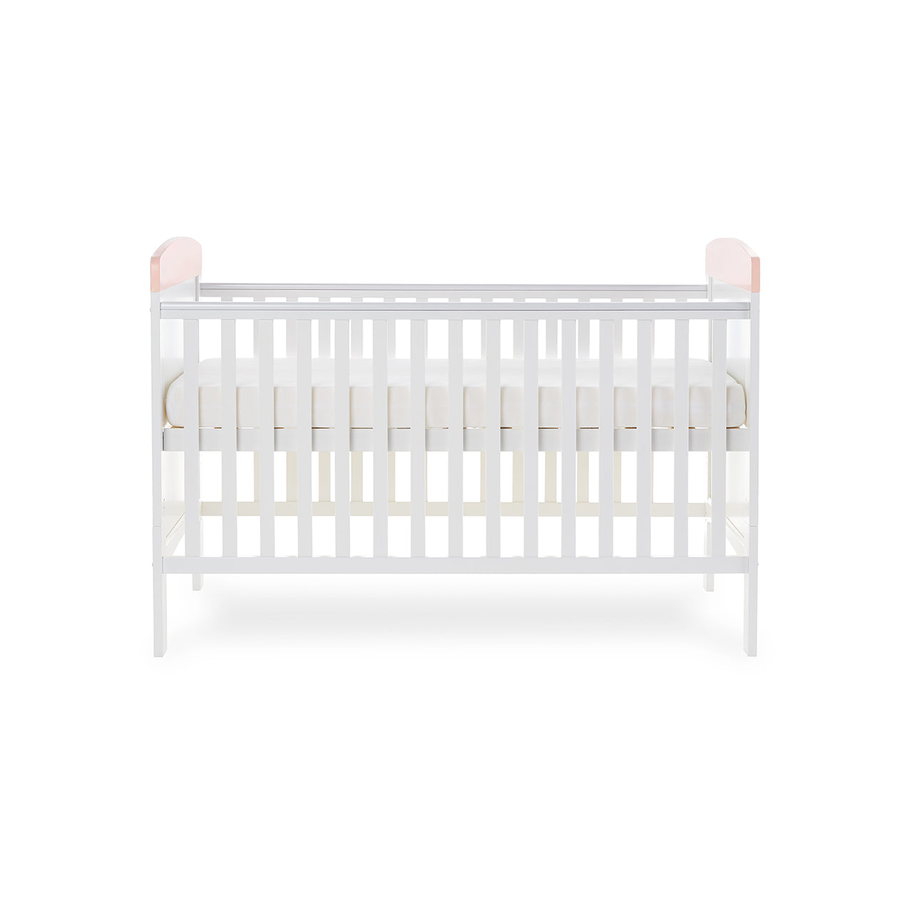 Obaby Grace Inspire Cot Bed Watercolour Rabbit Pink
