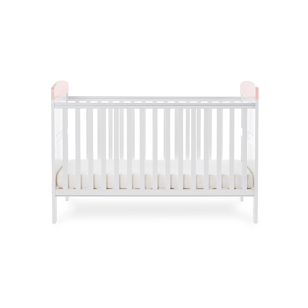 Obaby Grace Inspire Cot Bed Watercolour Rabbit Pink