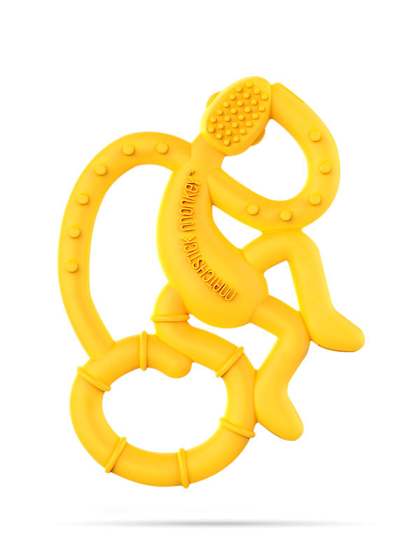 Mini Monkey Teether - Yellow Feeding
