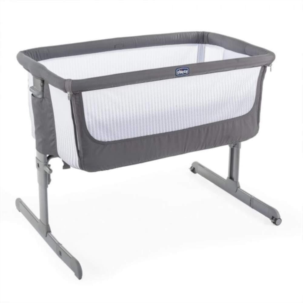 Chicco Next2Me Air Bundle - Dark Grey Bedside Crib