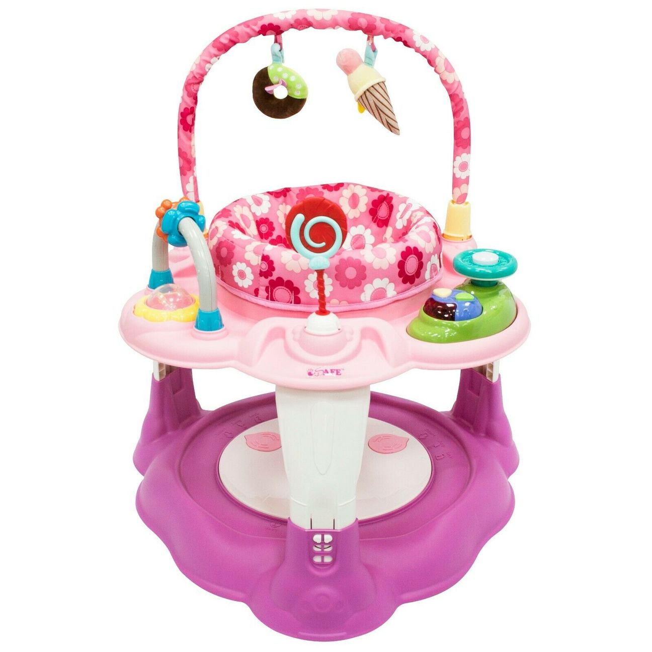 Isafe 2 In 1 Activity Centre Entertainer Daisy Garden Bouncers & Playmats