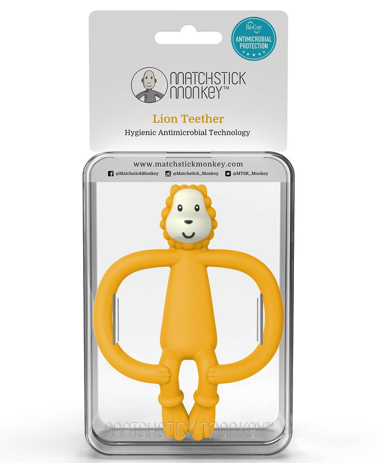 Ludo Lion Teether Feeding