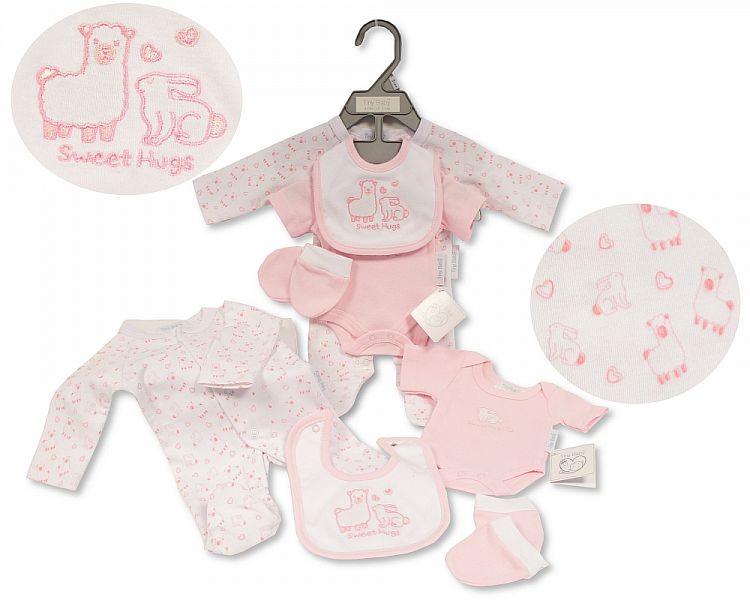 Tiny Baby Premature Baby Girls Pieces Set Sweet Hugs – Tiny