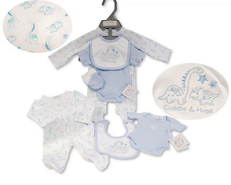 Tiny Baby Premature Baby Boys 4 Pieces Set - Cuddle & Hugs