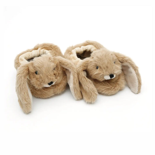 Jomanda Brown Bunny Plush Baby Soft Slippers House Shoes