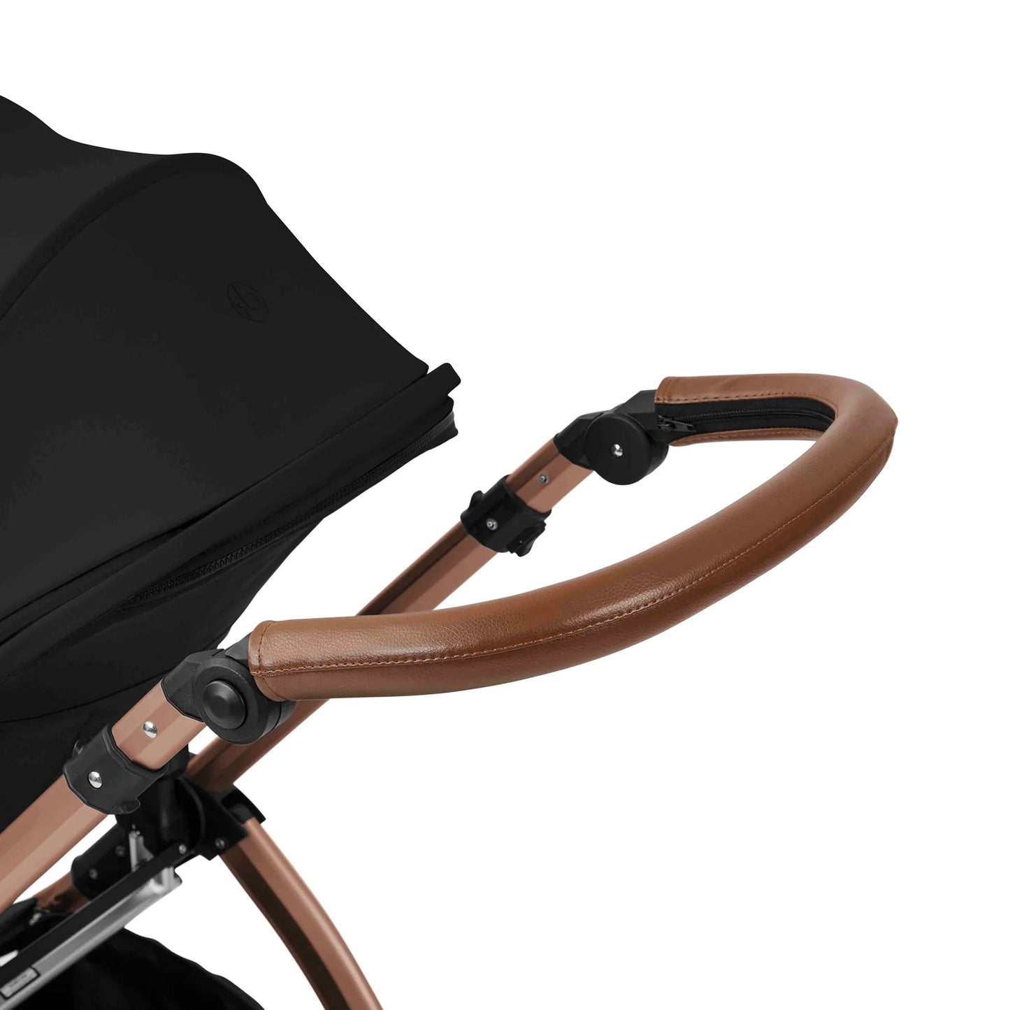 Ickle Bubba Stomp Luxe 12 Piece Travel System with i-Size Nimbus 180° Spin Car Seat & ISOFIX Base Midnight on Bronze