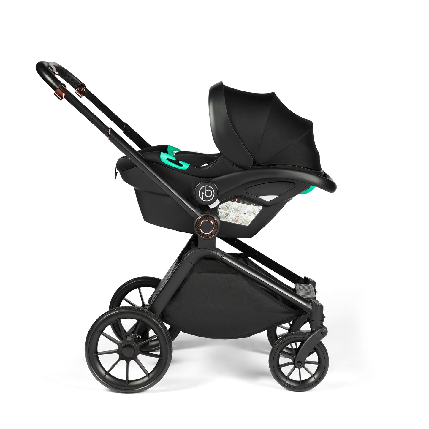 Ickle Bubba Altima I-size Travel System & Home 14 Piece Bundle Black