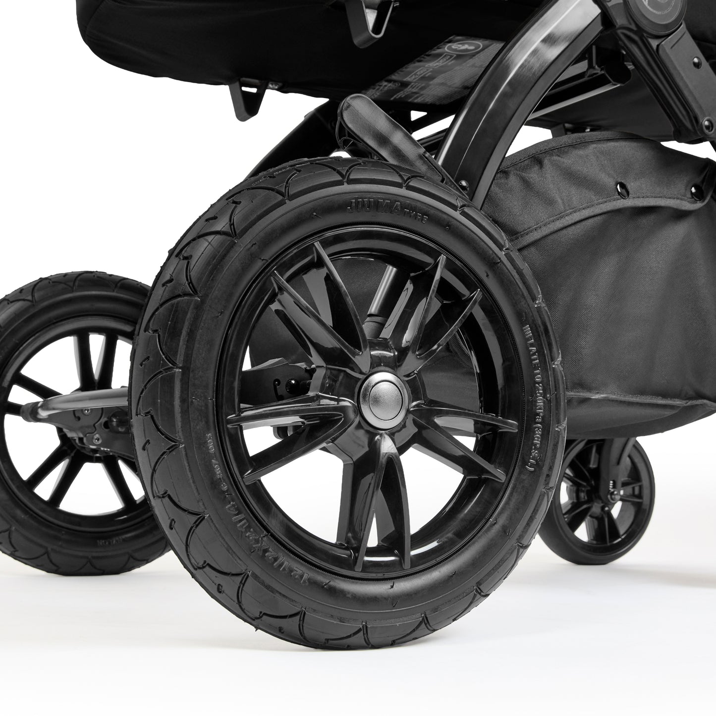 Ickle Bubba Stomp Luxe Elements Edition 12 Piece Pram Raven
