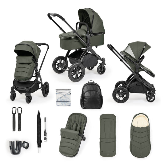 Ickle Bubba Stomp Luxe Elements Edition 12 Piece Pram Forest