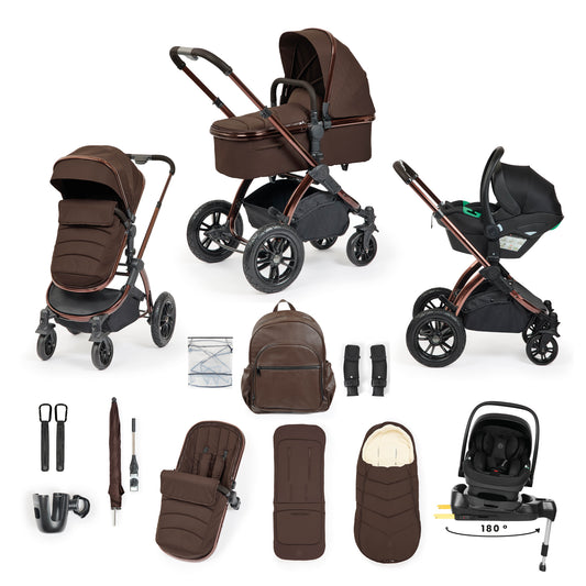 Ickle Bubba Stomp Luxe Elements Edition 15 Piece Travel System Chestnut