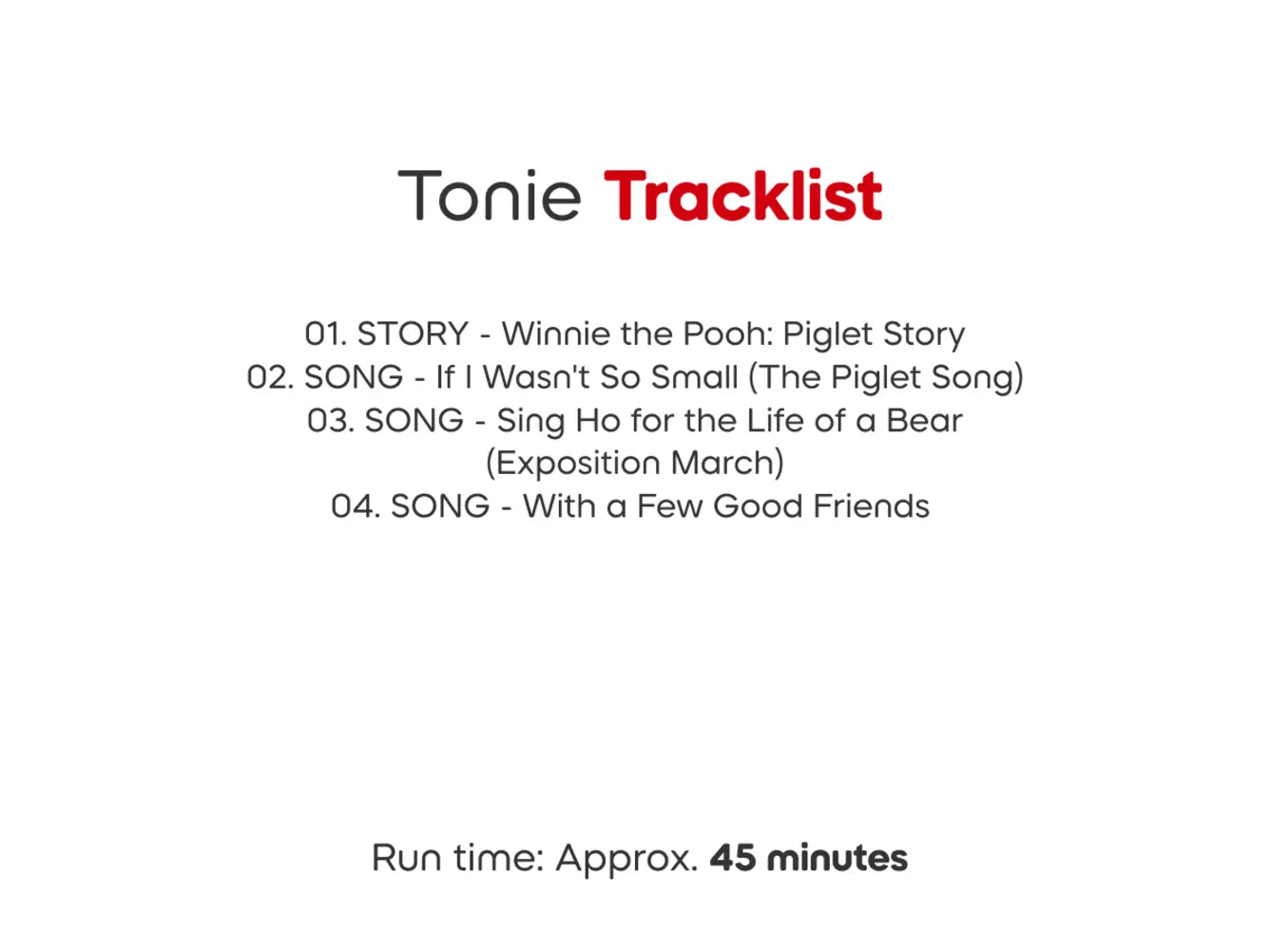 Tonies Disney Pixar Disney Winnie the Pooh: Piglet