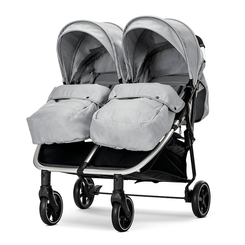 Lorelli Duo Twin Stroller - Cool Grey