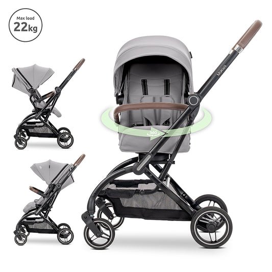 Lorelli Makaya Forward/Rearward 360 Rotation Stroller – Grey