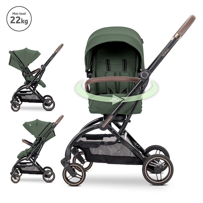 Lorelli Makaya Forward/Rearward 360 Rotation Stroller – Green