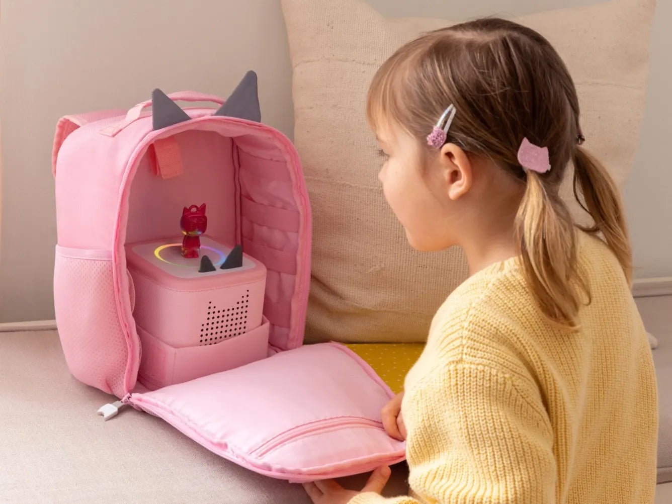 Tonies Backpack with Creative Mini Pink