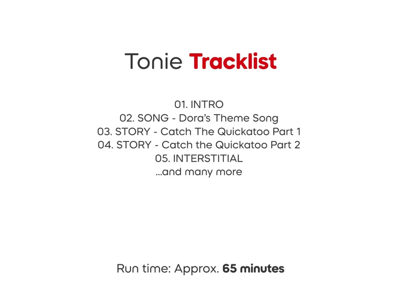 Tonies Dora the explorer