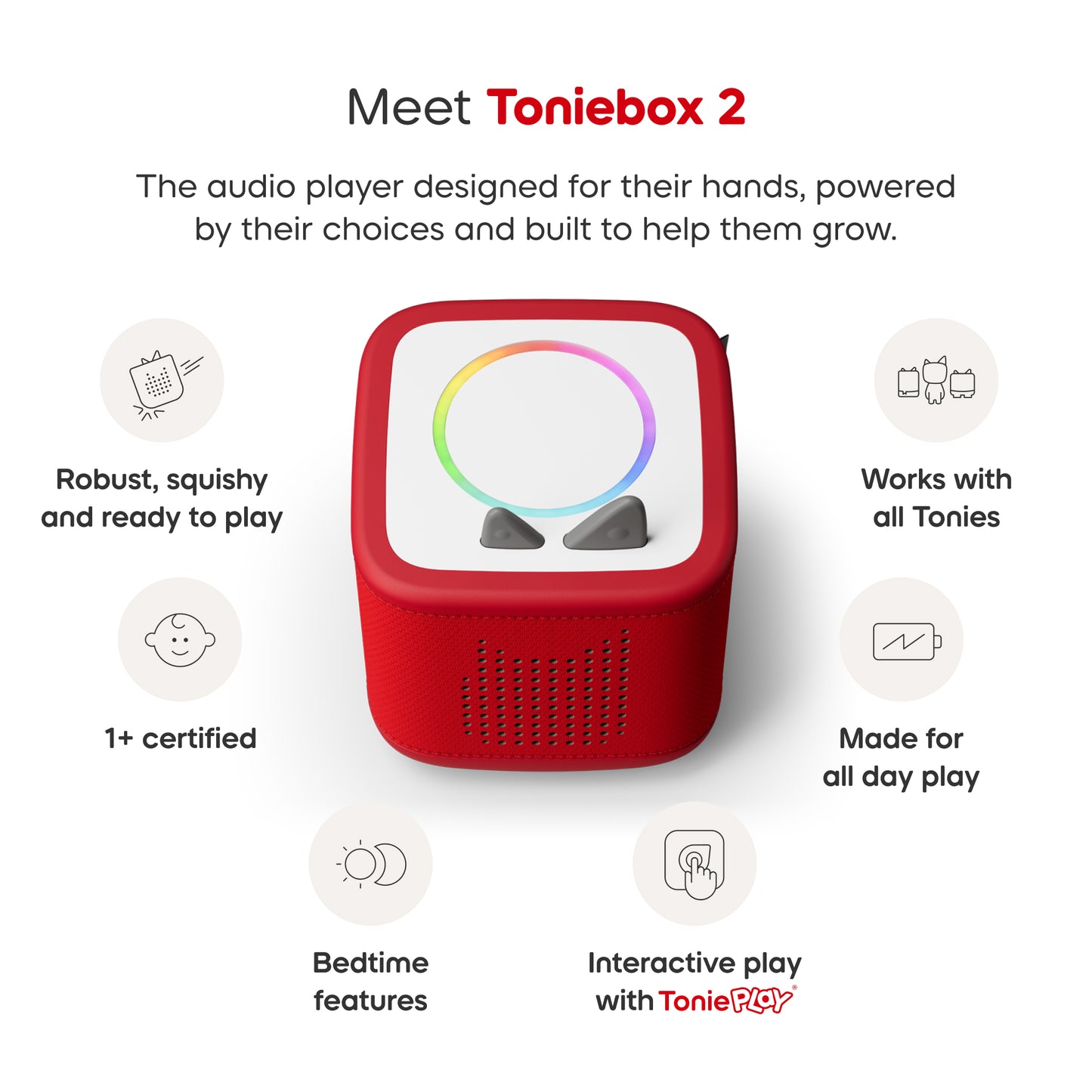 Tonies Sunset Red Toniebox 2 Play Set Paw Patrol