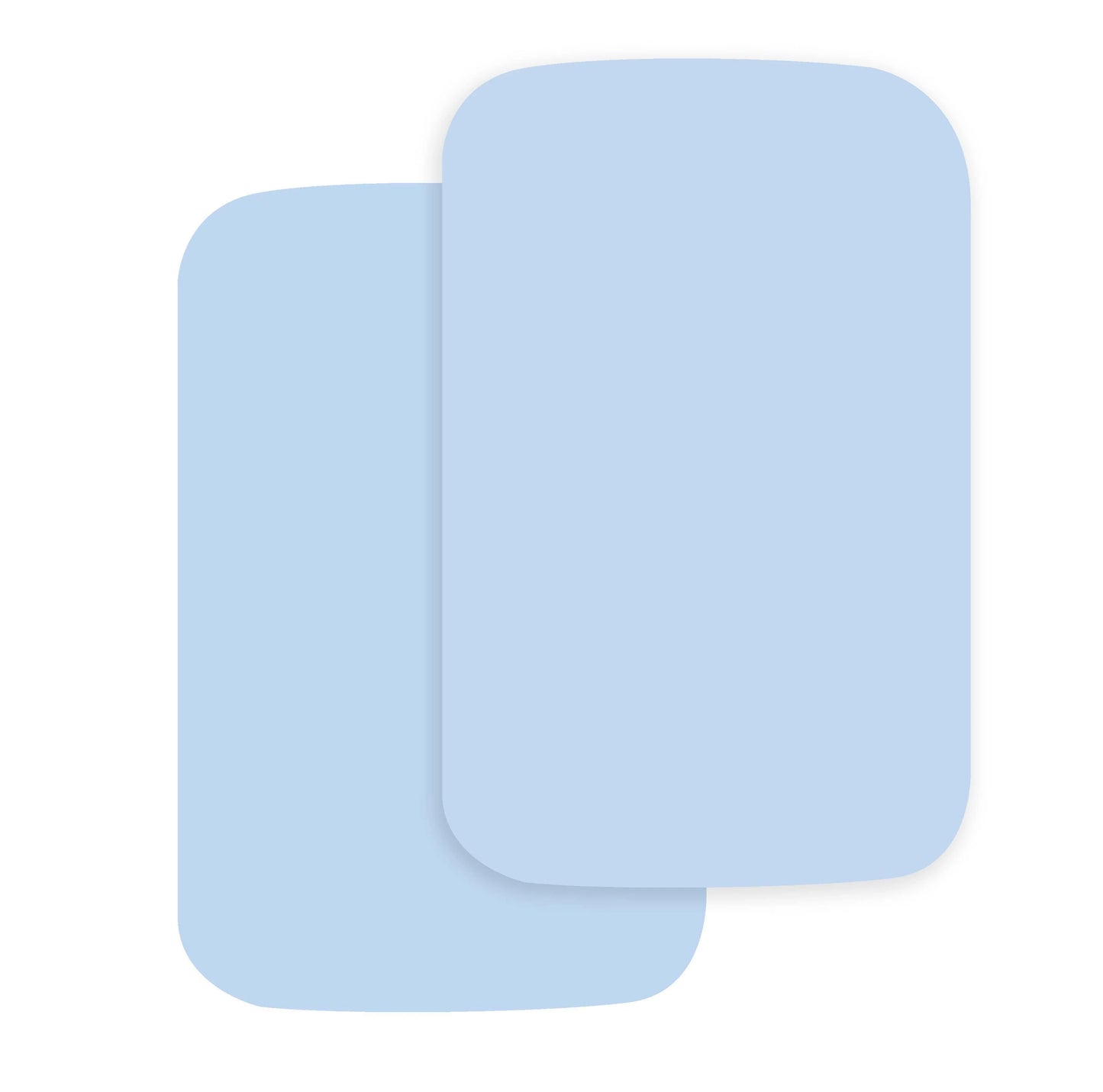 Cuddles Collection Pack of 2 Fitted Bedside Crib Sheets 2 Colours