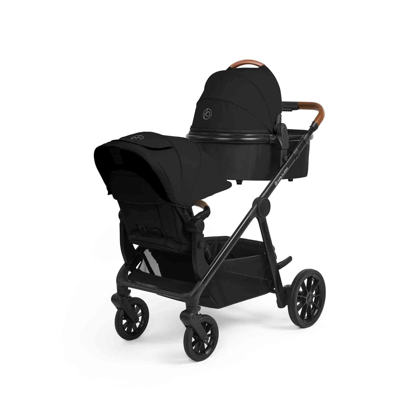 Ickle bubba Virgo Growing Family 11 Piece Pram Black