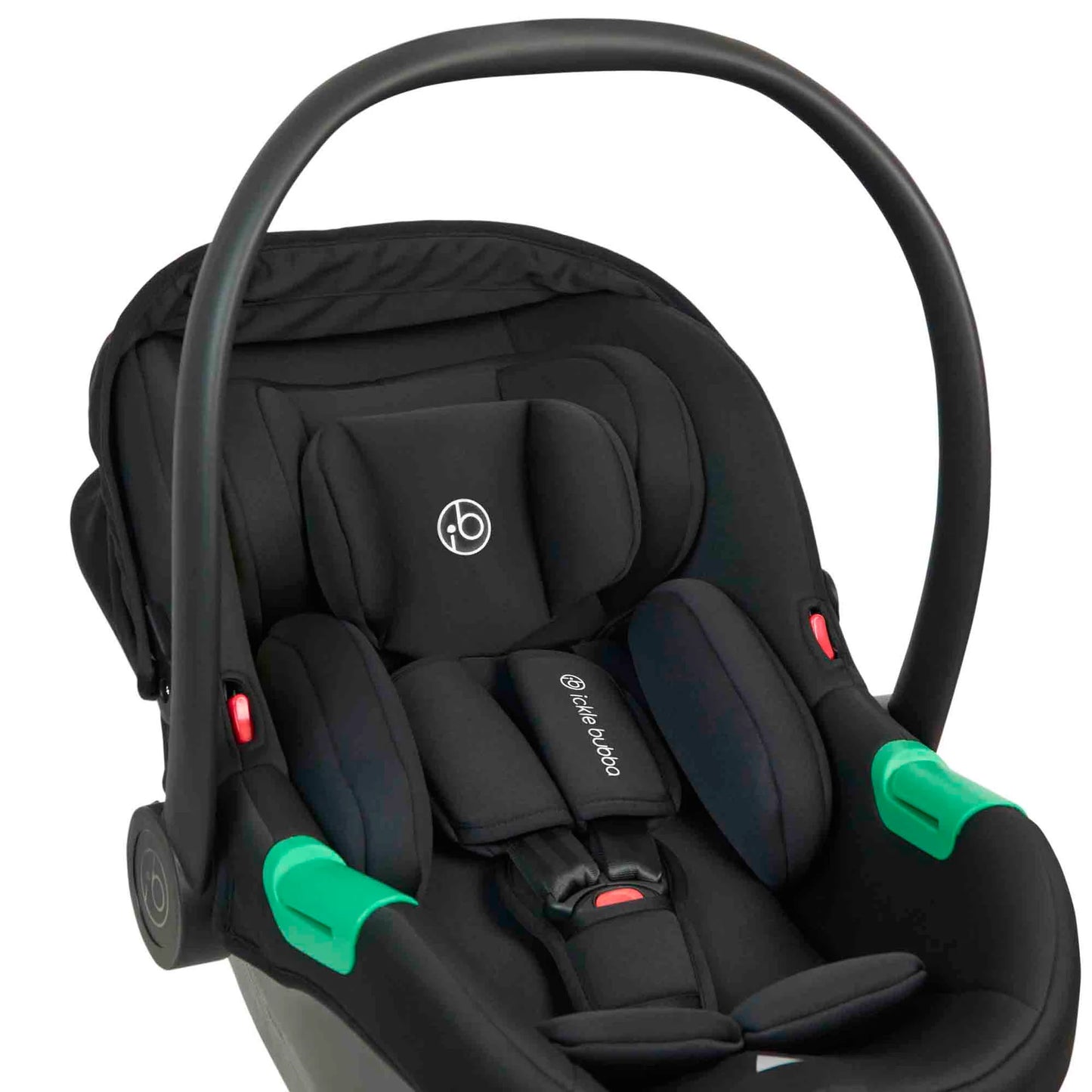 Ickle bubba Virgo Growing Family 14 Piece Travel System Black with i-Size Cirrus Car Seat & ISOFIX Base