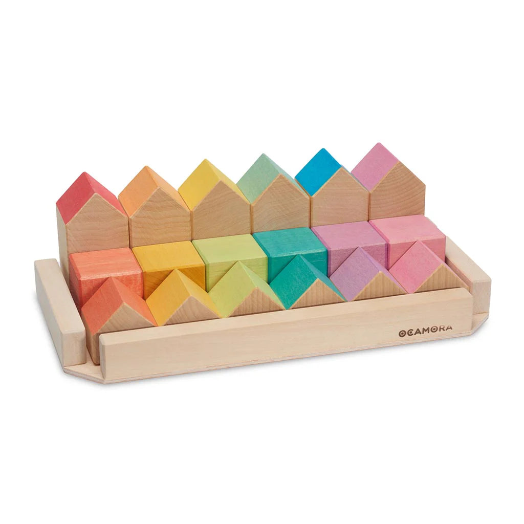 Ocamora Little Houses & Cubes In Rainbow Colours