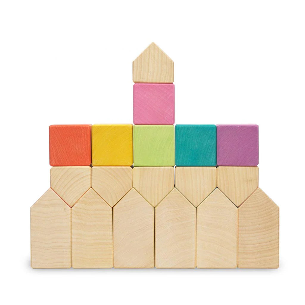 Ocamora Little Houses & Cubes In Rainbow Colours