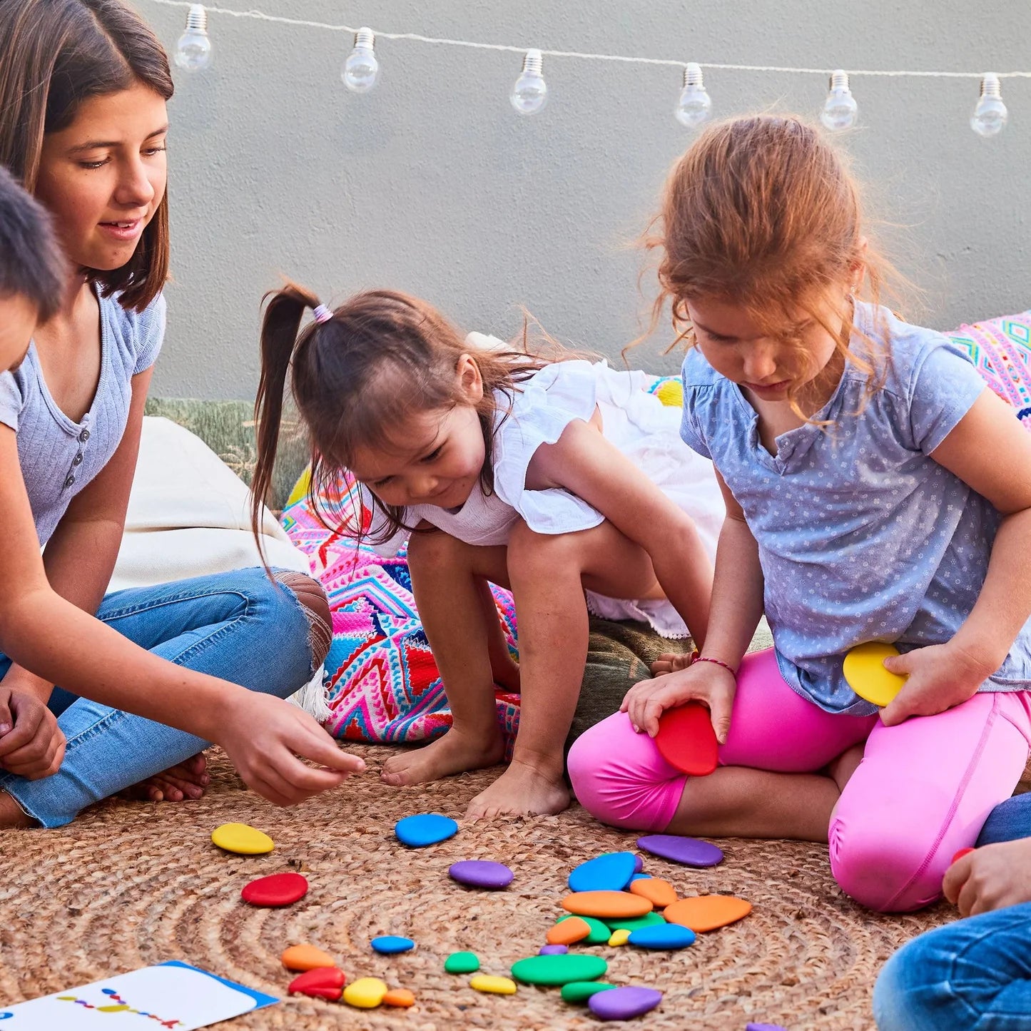 Edx Education Tub of Rainbow Pebbles
